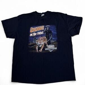 Cincinnati On The Prowl 2022 Champions Graphic T-Shirt Black Short Sleeve Tee XL